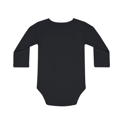 Pennies Make Dollars Baby Long-Sleeve Organic Bodysuit