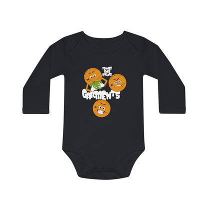 Pennies Make Dollars Baby Long-Sleeve Organic Bodysuit