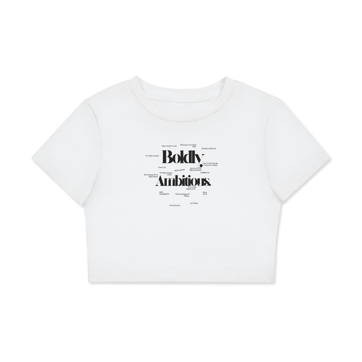 Women's Fitted Crop Tee | Bodycon T-Shirt