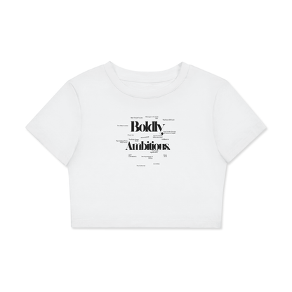 Women's Fitted Crop Tee | Bodycon T-Shirt